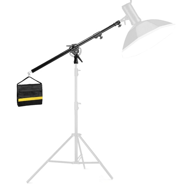 Encontraproduto.com.br - Braço Lança Transversal Boom WV-S238 C-stand para Girafa de Iluminação (2.2m)