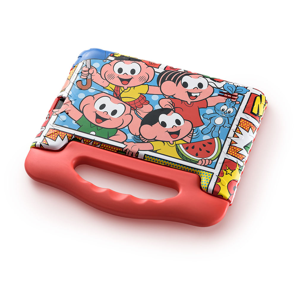 Encontraproduto.com.br - Tablet Turma da Mônica com Controle Parental 32GB Tela 7 pol. 1GB RAM Wi-Fi Android 11 (Go edition) Preto Multi - NB369OUT [Reembalado]