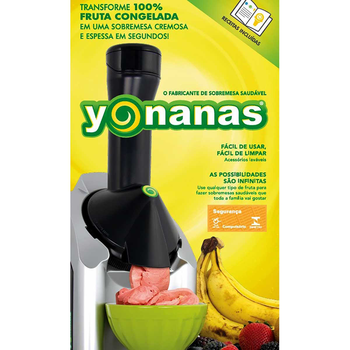Encontraproduto.com.br - Maquina De Sorvete Yonanas Cinza 127V