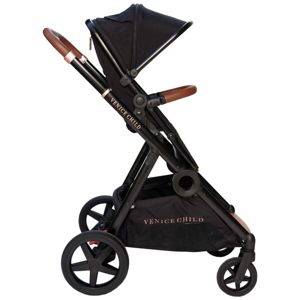 Encontraproduto.com.br - Carrinho de Bebê Moderno e Modular com 30 Configurações para 1 ou 2 Crianças, Venice Child, Preto Maverick