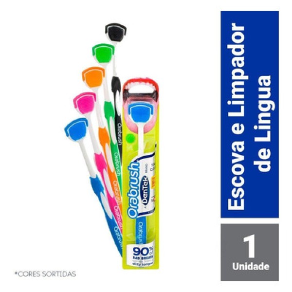 Encontraproduto.com.br - Escova e Limpador de Língua Dentek Orabrush