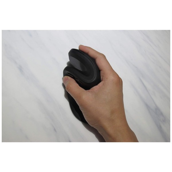 Encontraproduto.com.br - Mouse Ergonômico Vertical Óptico sem Fio Reduz a Tensão do Pulso com Sensibilidade Ajustável e Botões Silenciosos, 1000...
