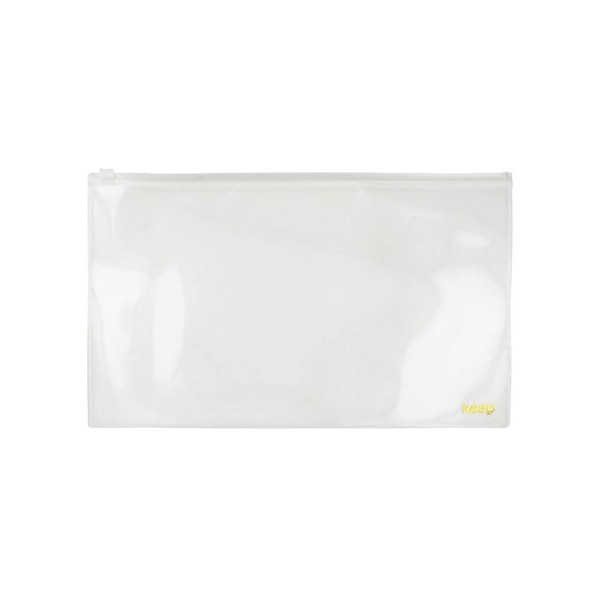 Encontraproduto.com.br - Pasta Zíper Versátil Cristal A4 360x240mm 5 Unidades Keep - EI052OUT [Reembalado]