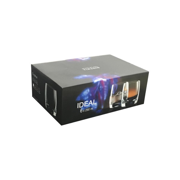 Encontraproduto.com.br - Copo Baixo De Cristal Bohemia Para Whisky 290 ml Ideal 6 Peças