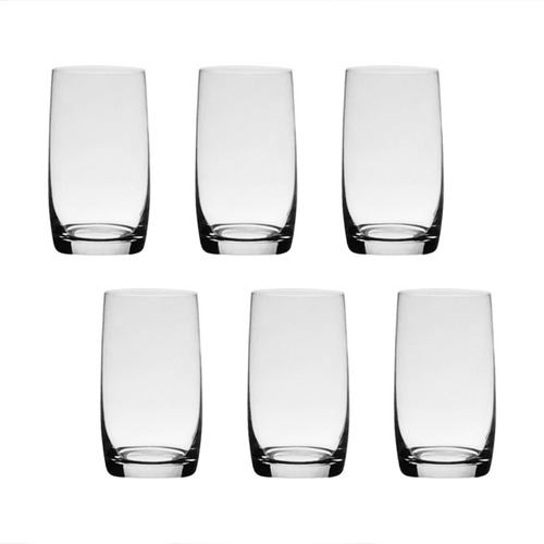 Encontraproduto.com.br - Jogo de copos de água longo em cristal Bohemia Ideal 380ml 6 peças