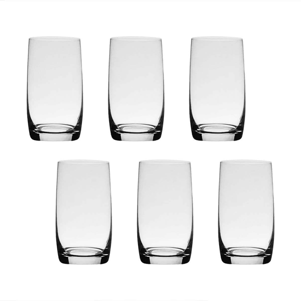 Encontraproduto.com.br - Jogo de copos de água longo em cristal Bohemia Ideal 380ml 6 peças