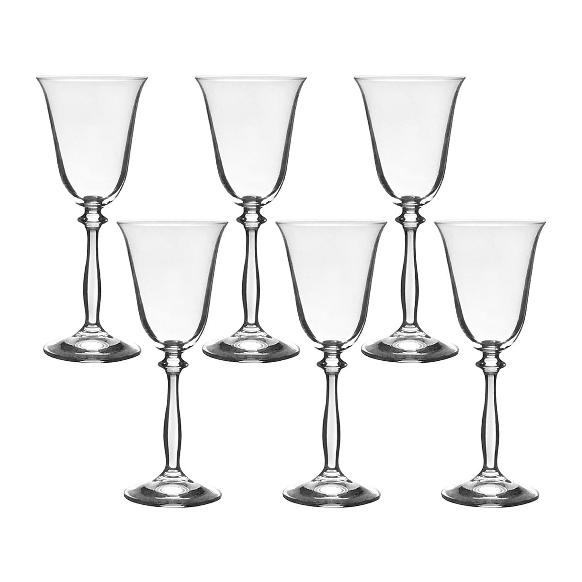 Encontraproduto.com.br - Taça de Cristal Bohemia Para Vinho Branco 185 ml Angela 6 Peças