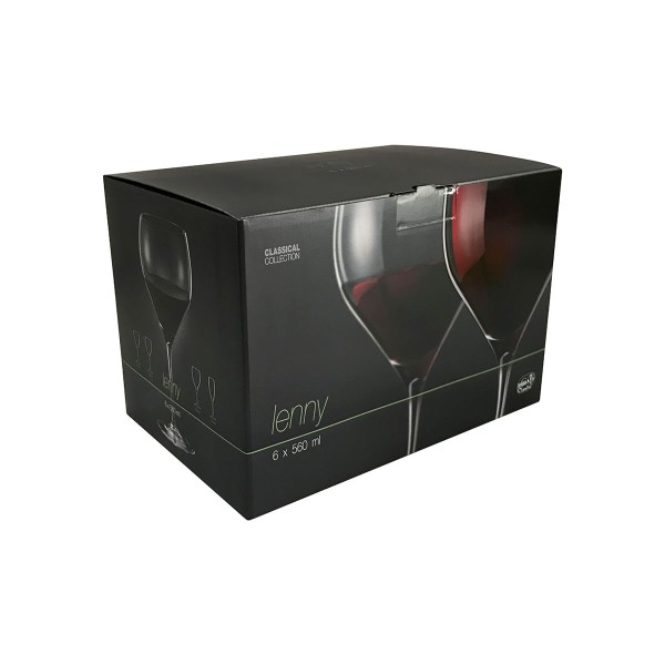 Encontraproduto.com.br - Taça de Cristal Bohemia Para Vinho ou Gin 560 ml Lenny 6 Peças