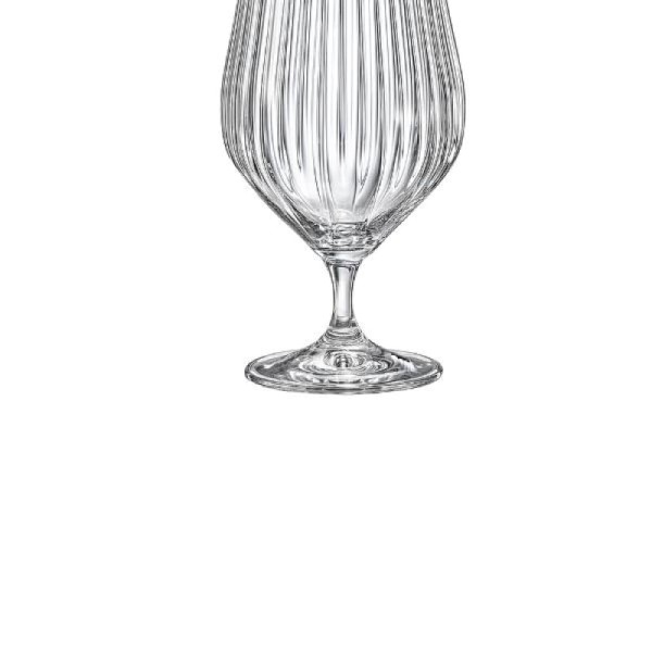Encontraproduto.com.br - Taça de Cristal Bohemia Para Cerveja 540 ml Tulipa Optic 6 Peças