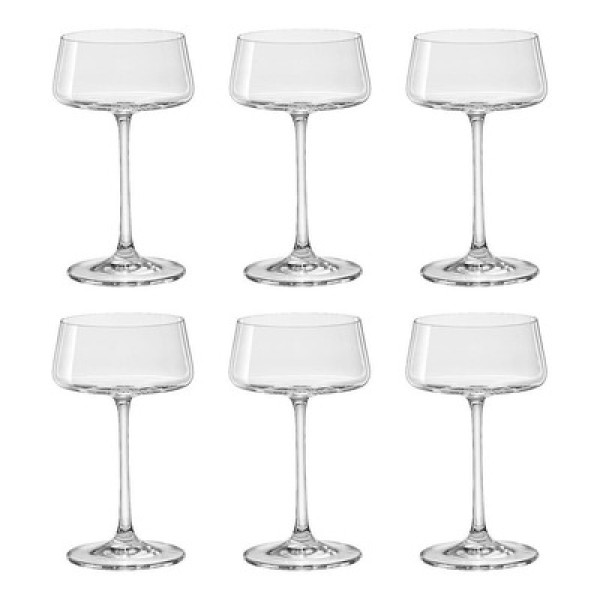 Taça de Cristal Bohemia Para Coquetel 220 ml Xtra 6 Peças