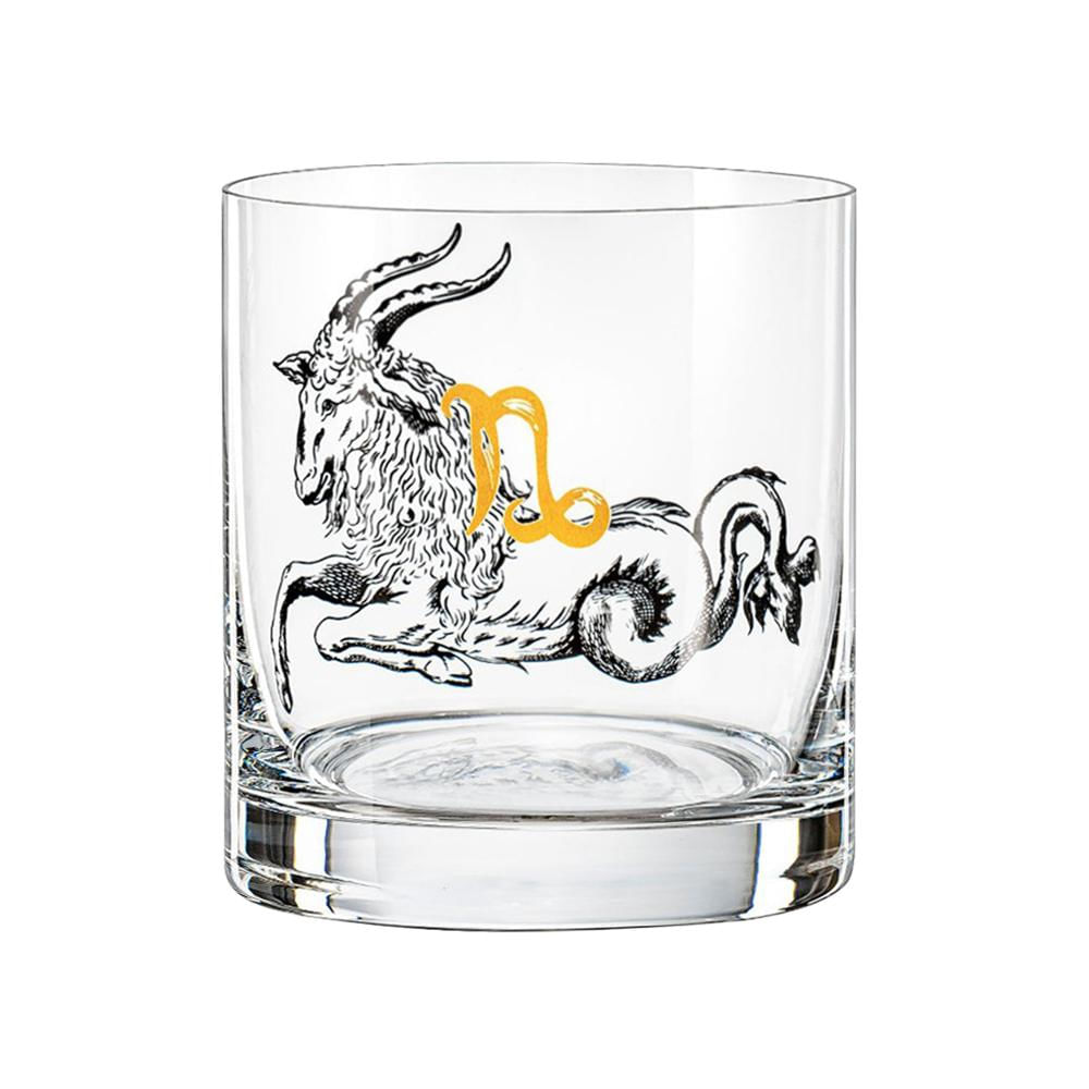 Copo wisk em cristal Bohemia Zodiac Capricórnio 280ml