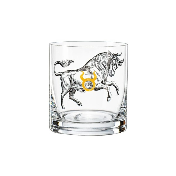 Encontraproduto.com.br - Copo wisk em cristal Bohemia Zodiac Touro 280ml