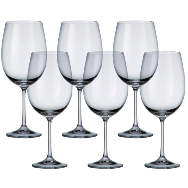 Jogo de Taças para Vinho Bohemia 640ml 6 Peças
