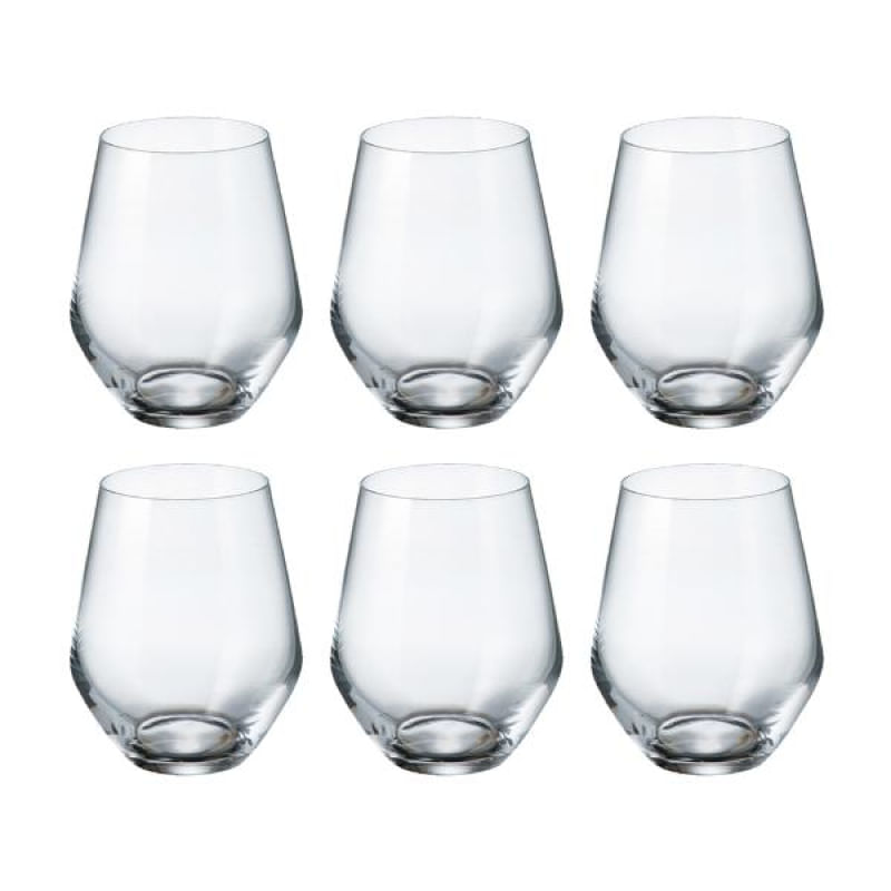Jogo de copos em cristal Bohemia Michele 350ml 6 peças