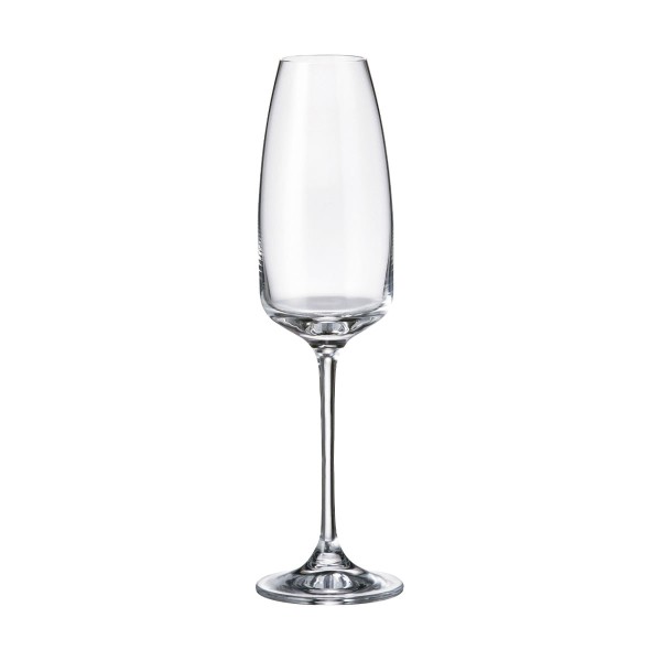 Encontraproduto.com.br - Taça De Cristal Bohemia Para Champanhe 290 ml Anser 6 Peças