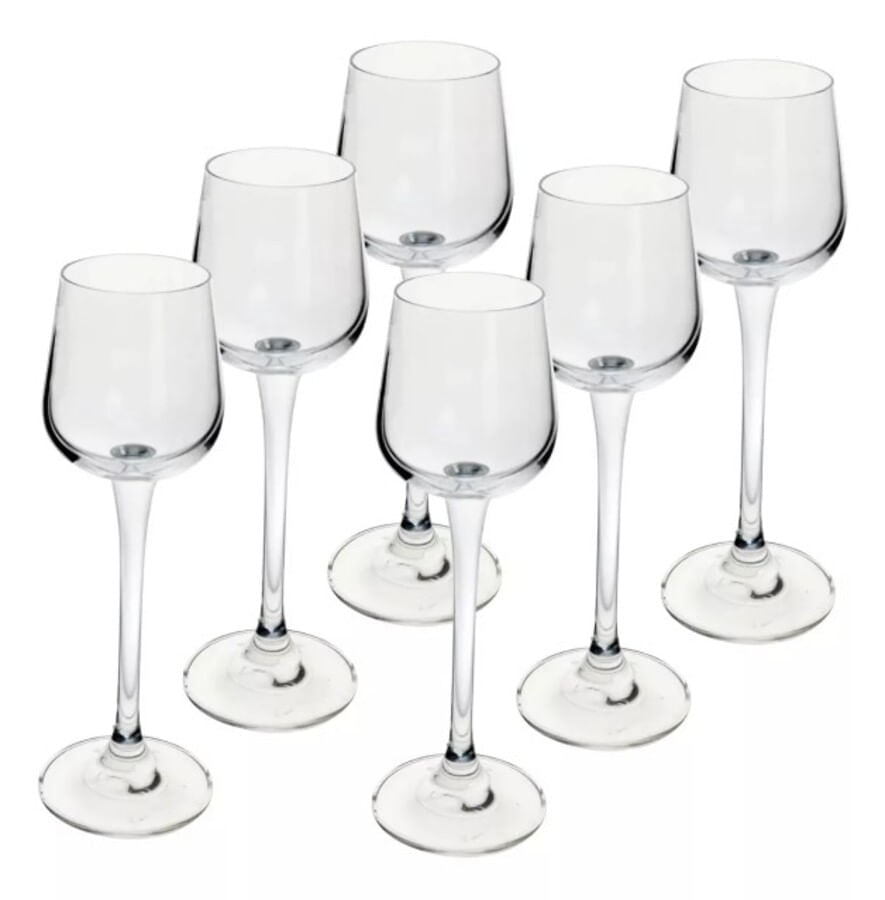 Encontraproduto.com.br - Jogo De Taças Para Licor Em Cristal Ardea Com 6 Peças 60ml Bohemia