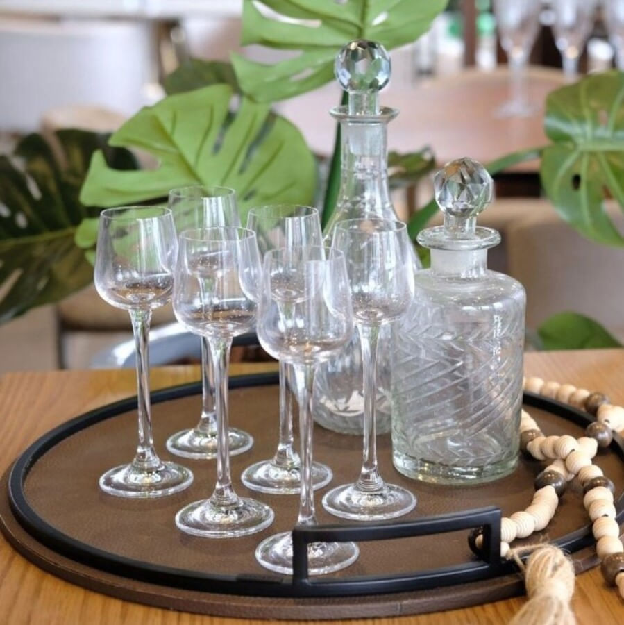 Encontraproduto.com.br - Jogo De Taças Para Licor Em Cristal Ardea Com 6 Peças 60ml Bohemia