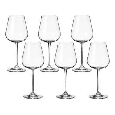 Taça de Cristal Bohemia Para Vinho Branco 450 ml Ardea 6 Peças