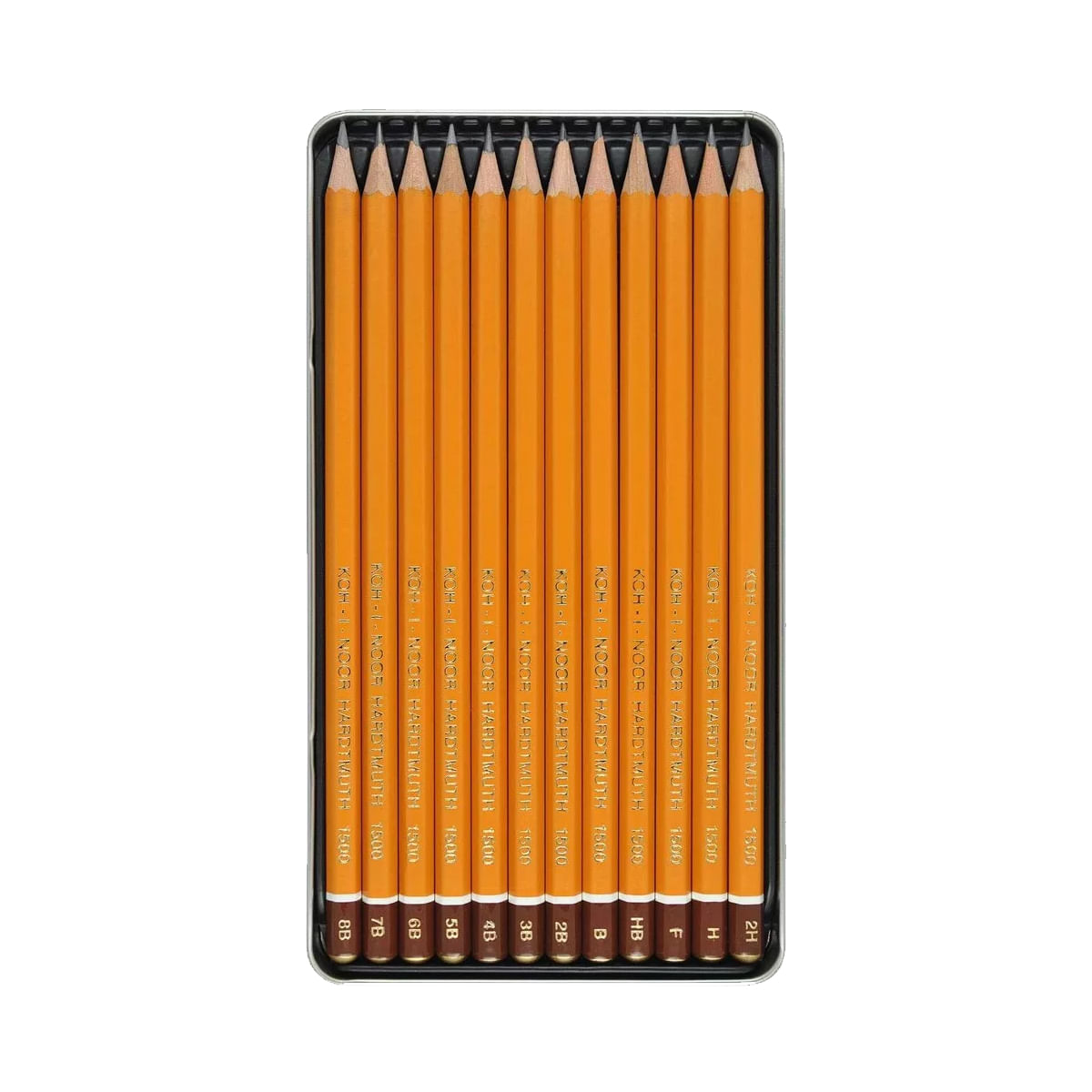 Encontraproduto.com.br - Lápis Grafite Graduado Estojo com 12 Unidades 8B-2H Ref.1502-II Koh-I-Noor
