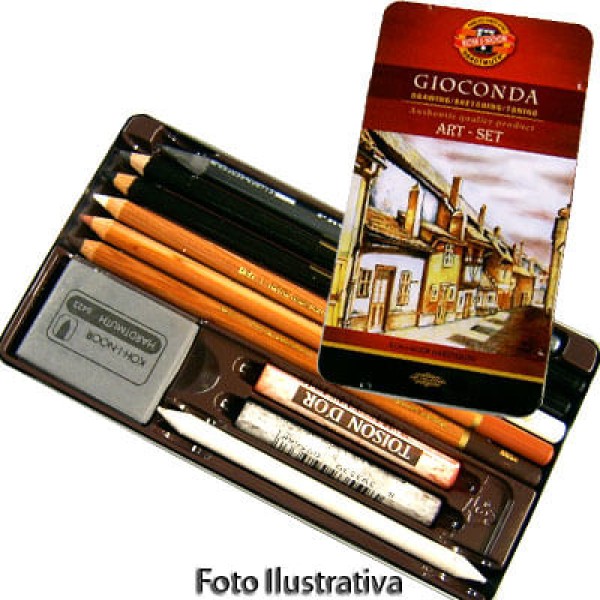 Encontraproduto.com.br - Lápis Esboço Gioconda Estojo com 10 Unidades Ref.8890 Koh-I-Noor