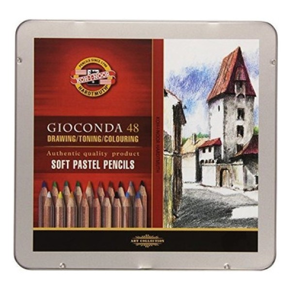 Encontraproduto.com.br - Lápis Pastel Seco Gioconda Estojo com 48 Cores Ref.8829 Koh-I-Noor