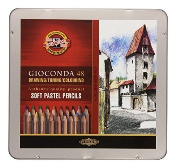Lápis Pastel Seco Gioconda Estojo com 48 Cores Ref.8829 Koh-I-Noor