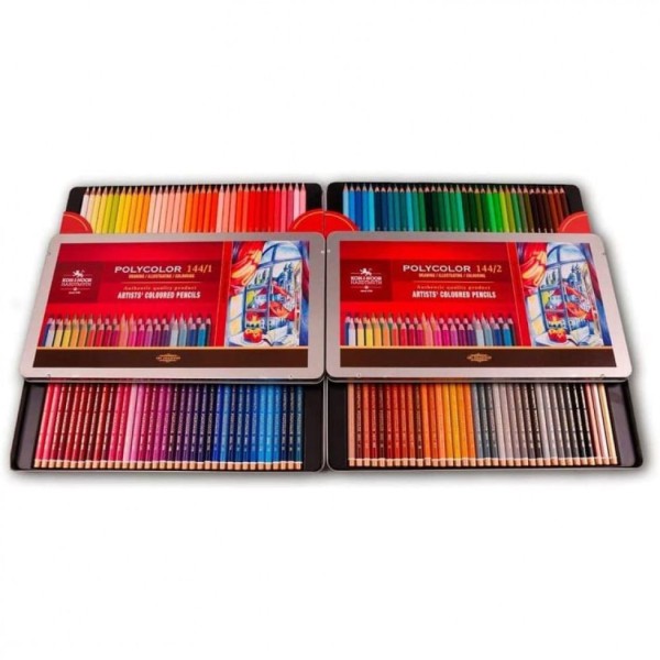 Encontraproduto.com.br - Kit Lápis de Cor Profissional com Estojo 144 peças, Czech KOHINOOR 3828