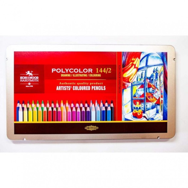 Encontraproduto.com.br - Kit Lápis de Cor Profissional com Estojo 144 peças, Czech KOHINOOR 3828