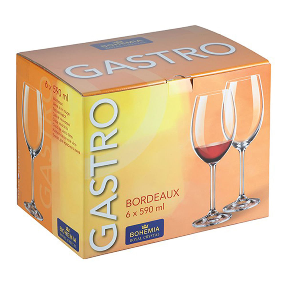 Encontraproduto.com.br - Taça Bohemia Gastro Bordeaux 590ml