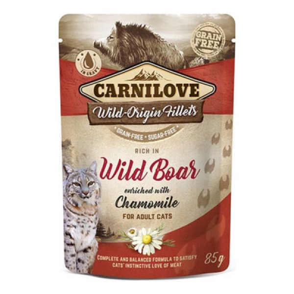 Encontraproduto.com.br - Carnilove Cat Patê Javali e Camomila 85g