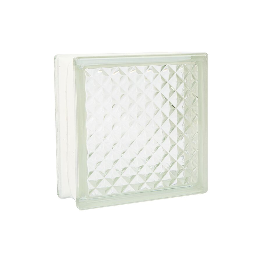 Encontraproduto.com.br - Tijolo de Vidro 19x19x8cm Jewel Vitraltec