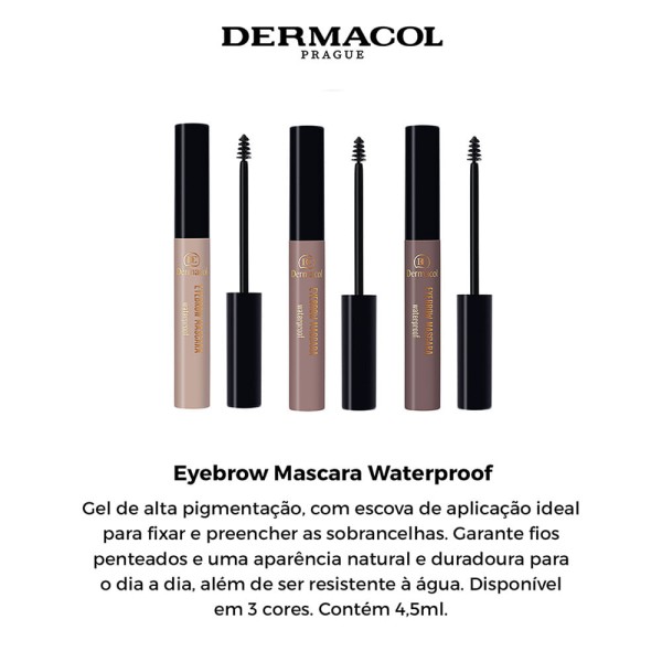 Encontraproduto.com.br - Máscara para Sobrancelha Dermacol Eyebrow Mascara Waterproof
