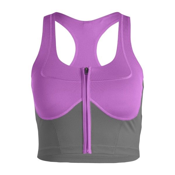 Top Adidas Stella Mccartney Bicolor Feminino - Lilás/Cinza