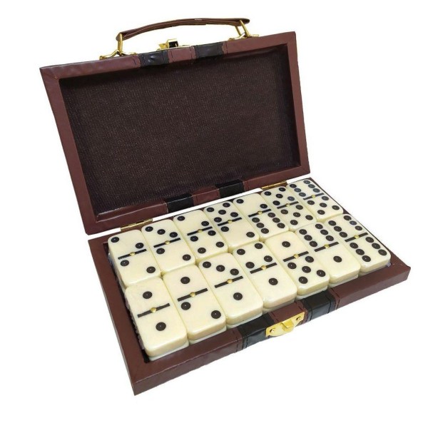 Encontraproduto.com.br - Jogo Dominó Maleta Profissional 28 peças