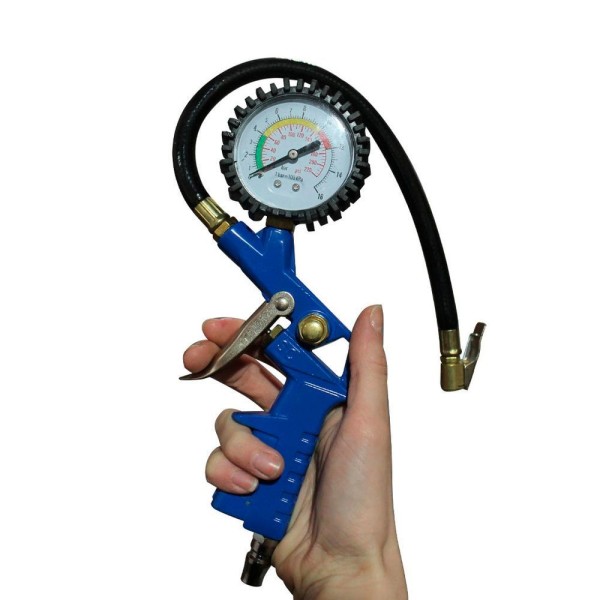 Encontraproduto.com.br - Pistola Calibradora de Pneus com Manômetro Danmi®