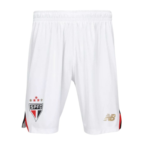Calção São Paulo I 25/26 New Balance Masculino - Branco/Vermelho