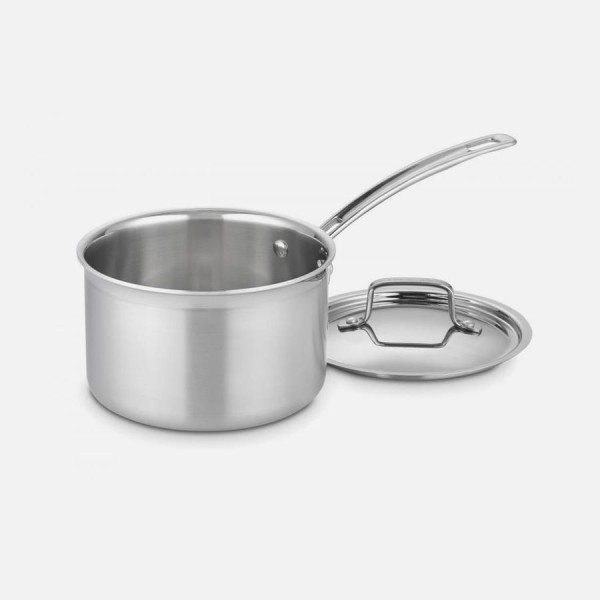 Encontraproduto.com.br - Panela Aço Inox Cuisinart Multclad Pro 3 Litros Com Tampa Mcp193-18n