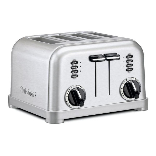 Torradeira Para 4 Fatias Em Aço Escovado Cpt-180br 127v Cuisinart