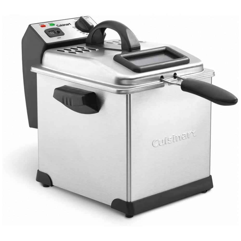Fritadeira Elétrica Dupla Profissional 3,4 Litros de Capacidade, Aço Inoxidável, 110V 1800W, Cuisinart CDF 170