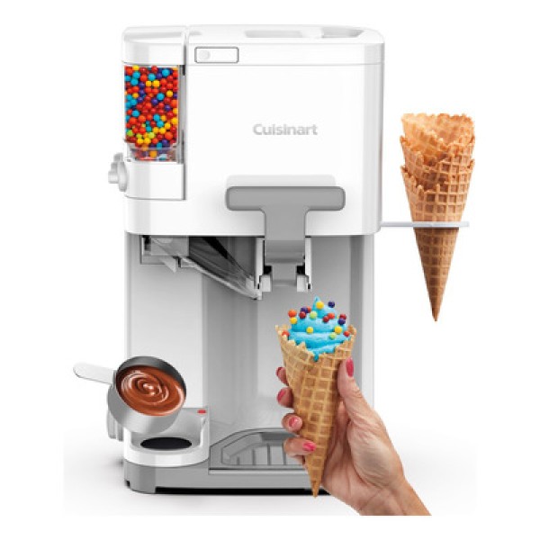 Encontraproduto.com.br - Máquina de Sorvete Capacidade 1,5L, Cuisinart, 110V Branca