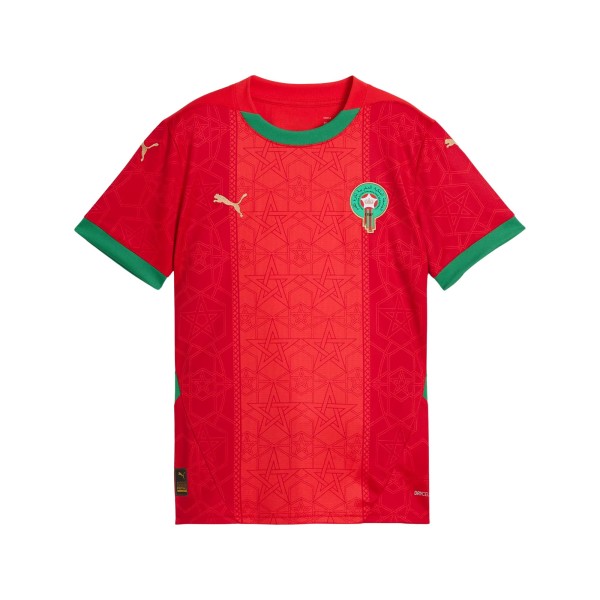 Camisa Marrocos I 25/26 Puma Infantil - Vermelha