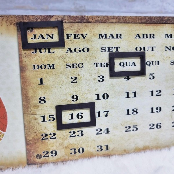 Encontraproduto.com.br - Calendario Permanente Metal