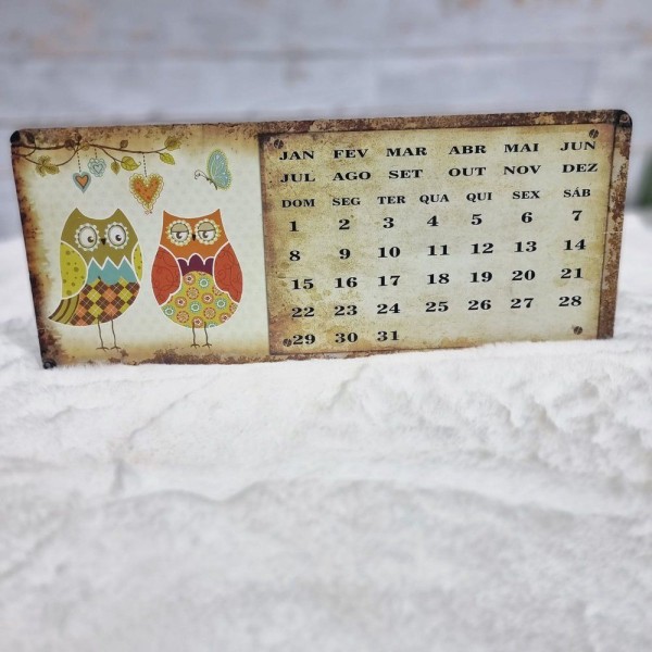 Encontraproduto.com.br - Calendario Permanente Metal