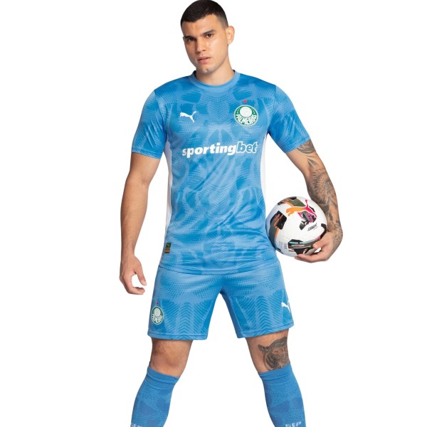 Camisa Palmeiras I 25/26 Puma Goleiro Masculina - Azul