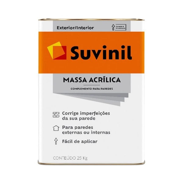 Massa Acrílica 25Kg Lata 50614497 Suvinil