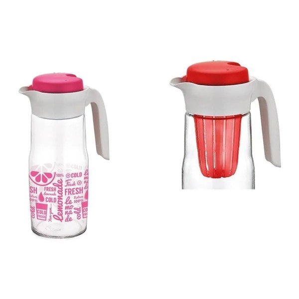 Encontraproduto.com.br - Jarra Fratelli Decorada Vidro 1.45 Litros