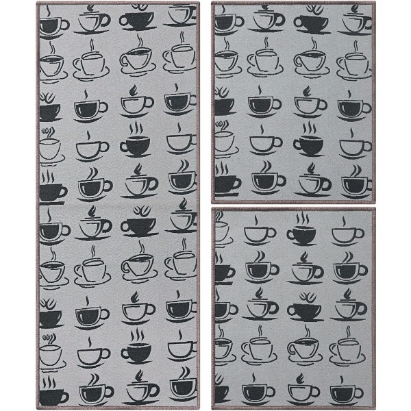 Encontraproduto.com.br - Jogo De Cozinha 3 Pcs Cafe Bege