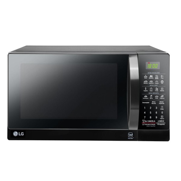 Micro-ondas LG 30L MS3097AR Com Eco On Preto