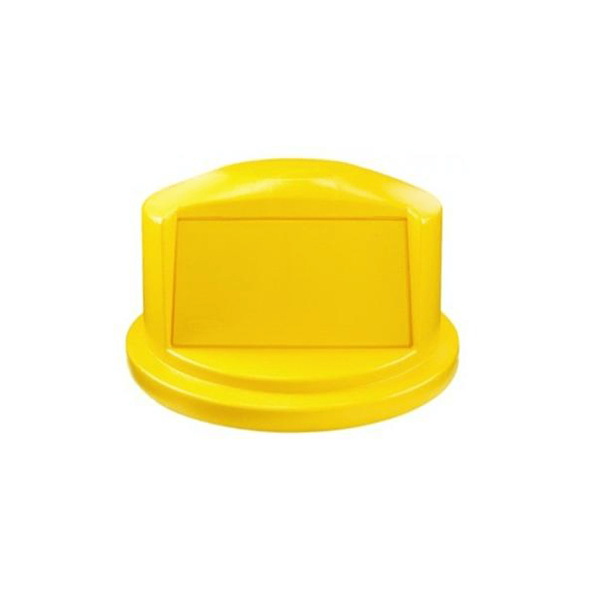 Encontraproduto.com.br - Tampa Domo Amarela para Brute 166L Rubbermaid