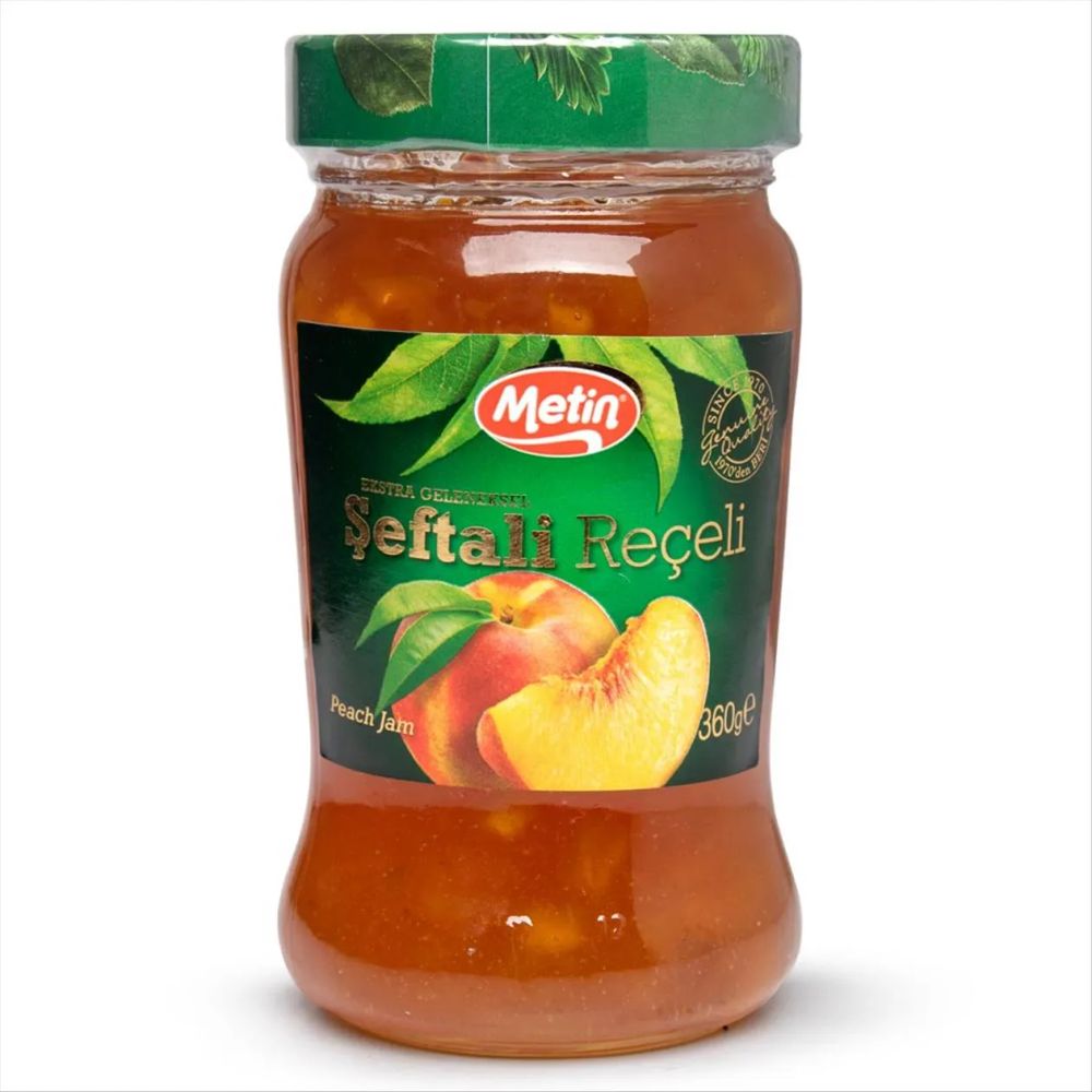 Encontraproduto.com.br - Geleia Turca Metin Pêssego Vidro 360g